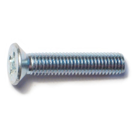 Midwest Fastener M8-1.25 x 40 mm Phillips Flat Machine Screw, Zinc Plated Steel, 8 PK 31266